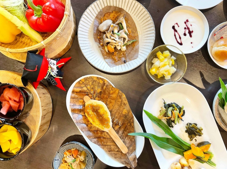 ◇高山の食材を使用した朝食と露天風呂付き大浴場◇　朝食付き