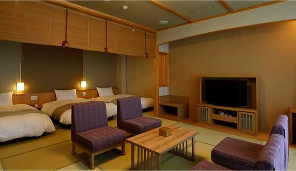 和洋室トリプル 温泉檜内風呂付