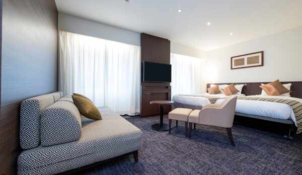 アクセシブルセミダブル エキストラベッド1台使用