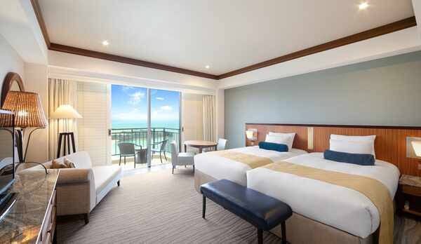 トップフロアオーシャンパティオツイン