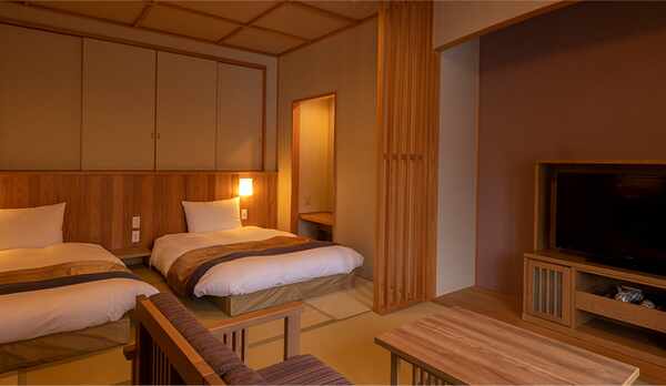 和洋ツイン 温泉檜内風呂付